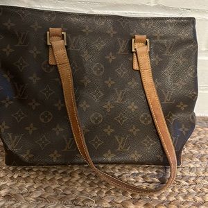 Authentic Louis Vuitton Monogram Cabas Piano Shoulder Bag